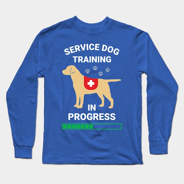 Yellow Lab Service Dog in Training Long Sleeve T-Shirt by RogerTheCat